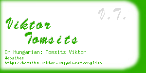 viktor tomsits business card